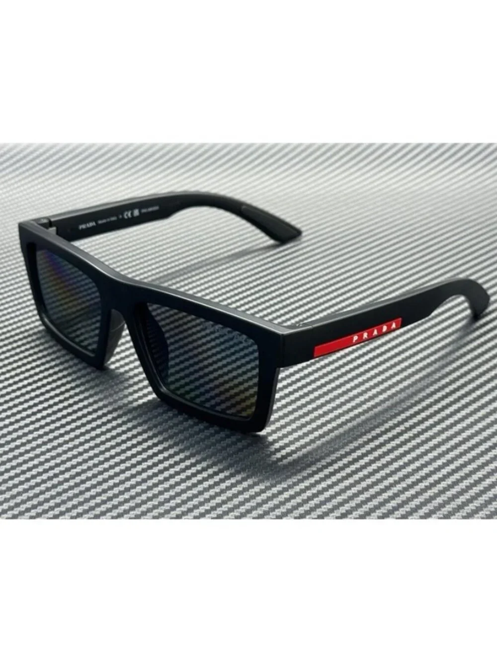 New Prada Linea Rossa Men Matte Black Sunglasses 58-18-145